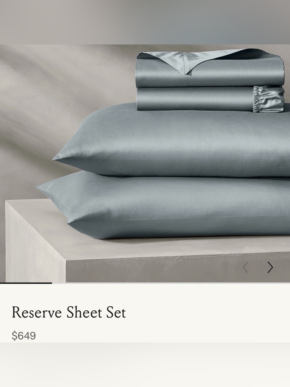Boll & Branch Reserve Sheet Set — Bluestone Luxury Bedding King NWT
